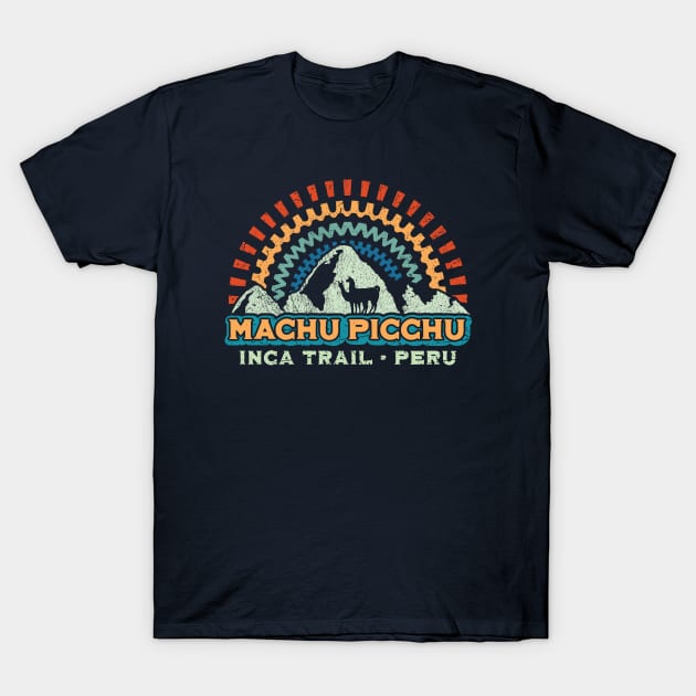 Machu Picchu Retro Inca - Peru T-Shirt by TigerTom